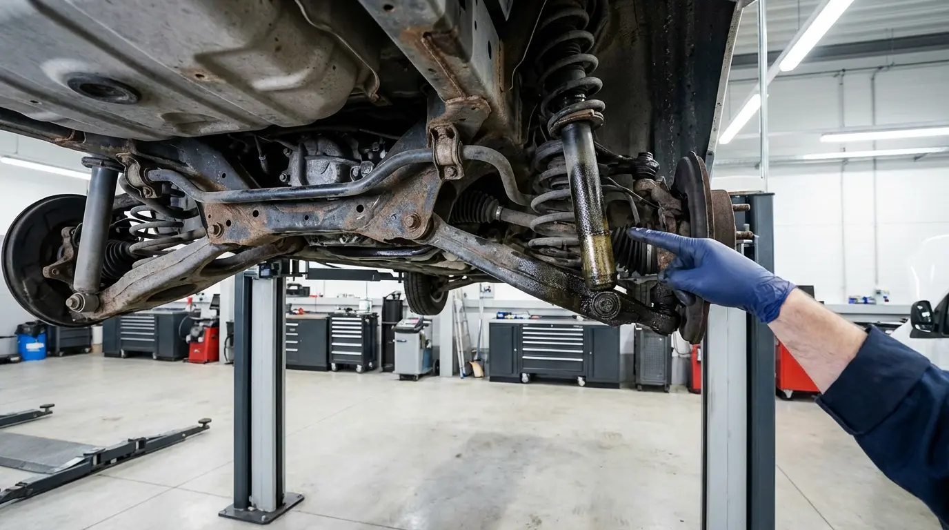 Диагностика подвески LCV на подъёмнике